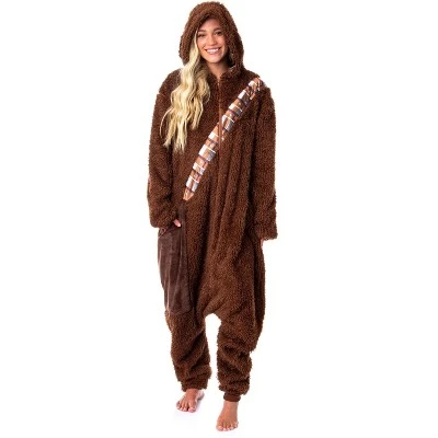 INTIMO Star Wars Adult Chewbacca Chewie Kigurumi Costume Union Suit Pajama Brown 7 INTIMO Star Wars Adult Chewbacca Chewie Kigurumi Costume Union Suit Pajama Brown - Image 5