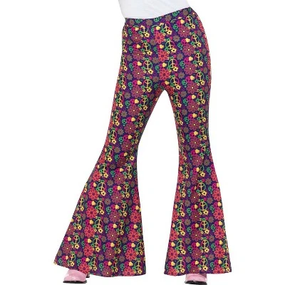 Smiffy's Smiffy 60s Kaleidoscope Flared Trousers Women's Costume 4 Smiffy's Smiffy 60s Kaleidoscope Flared Trousers Women's Costume - Image 2