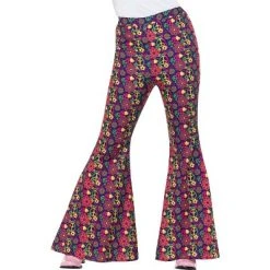 Smiffy's Smiffy 60s Kaleidoscope Flared Trousers Women's Costume