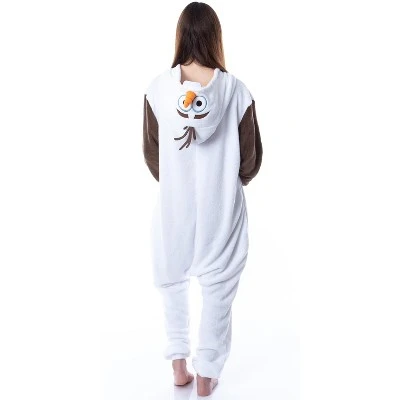 INTIMO Disney Frozen Adult Olaf Kigurumi Costume Union Suit Pajama For Men Women White 5 INTIMO Disney Frozen Adult Olaf Kigurumi Costume Union Suit Pajama For Men Women White - Image 3