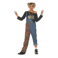 Underwraps Womens Word Up 1990's Overalls -Adult Halloween Costumes Shop GUEST 906d8aae be10 4ecc 891b 577b4988d36e 2