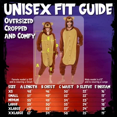 FUNZIEZ! - Teddy Bear Adult Unisex Novelty Union Suit 5 FUNZIEZ! - Teddy Bear Adult Unisex Novelty Union Suit - Image 3