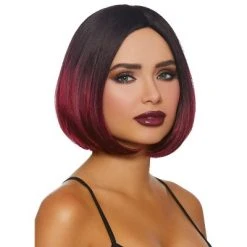 Dreamgirl Mid-Length Ombre Bob Wig (Black/Burgundy) -Adult Halloween Costumes Shop GUEST 959cab7b 3cef 4cc0 a1a5 c522b819d08e 1