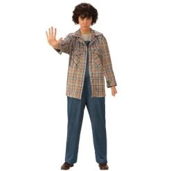 Rubie's Women's Stranger Things Eleven Plaid Halloween Costume Top