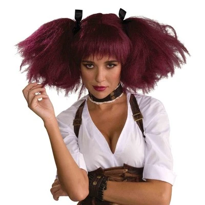 Forum Novelties Steampunk Adult Wig (Burgundy) 3 Forum Novelties Steampunk Adult Wig (Burgundy)