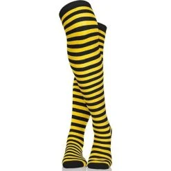 Skeleteen Womens Bumblebee Striped Knee Socks Costume Accessory - Black and Yellow -Adult Halloween Costumes Shop GUEST 976d17c1 9c0c 4eb1 b92c 14b4ba6d1645