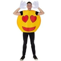 Dress Up America Smiley Heart Emoji Costume Tunic -Adult Halloween Costumes Shop GUEST 98bf533c b135 49ac 8d74 03db5fd2ba43