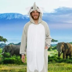 FUNZIEZ! - Elephant Adult Unisex Novelty Union Suit