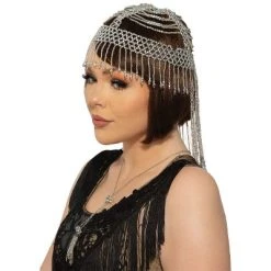 Forum Novelties Silver Beaded Headpiece -Adult Halloween Costumes Shop GUEST 9ab78650 a96c 4aee b0a1 0dee155bf928
