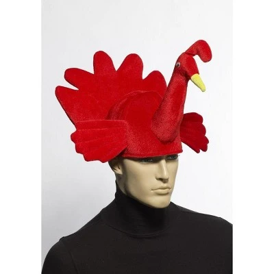 Forum Novelties Plush Red Turkey Costume Hat Adult 4 Forum Novelties Plush Red Turkey Costume Hat Adult - Image 2