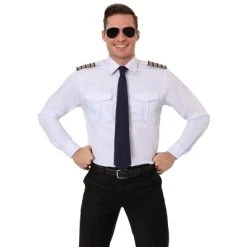 HalloweenCostumes.com Men's Pilot Long Sleeve Shirt