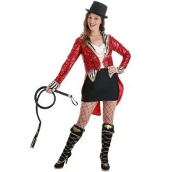HalloweenCostumes.com Sequin Ringmaster Women's Costume