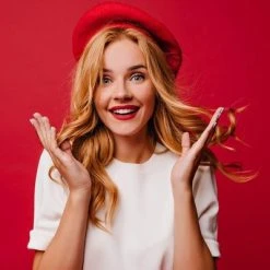 Skeleteen Womens French Style Beret Costume Accessory - Red