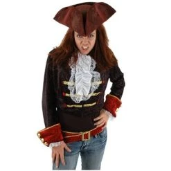 HalloweenCostumes.com Scallywag Blood Red Hat, Red