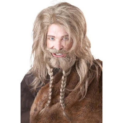 California Costumes Raider Costume Wig and Beard (Dirty Blonde) 3 California Costumes Raider Costume Wig and Beard (Dirty Blonde)