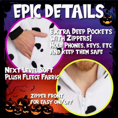 Funziez! Dalmatian Adult Unisex Novelty Union Suit 6 Funziez! Dalmatian Adult Unisex Novelty Union Suit - Image 4