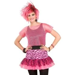 Forum Novelties Neon Mesh Top Adult Costume (Pink)