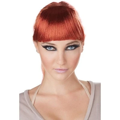 California Costumes Clip-On Bangs Costume Wig (Red) 4 California Costumes Clip-On Bangs Costume Wig (Red) - Image 2