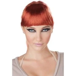 California Costumes Clip-On Bangs Costume Wig (Red)