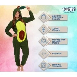 Funziez! Avocado Slim Fit Adult Unisex Novelty Union Suit 9 Funziez! Avocado Slim Fit Adult Unisex Novelty Union Suit -Adult Halloween Costumes Shop GUEST a73aa9ff 44fc 42db bcda dab0042e985f