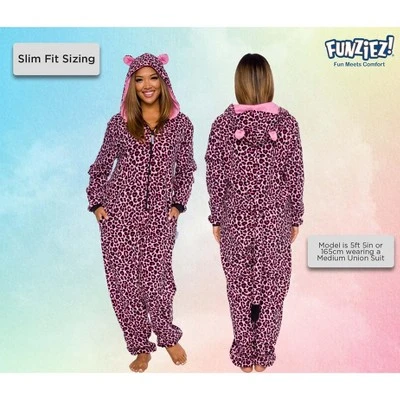 FUNZIEZ! Leopard Slim Fit Women's Novelty Union Suit 4 FUNZIEZ! Leopard Slim Fit Women's Novelty Union Suit - Image 2