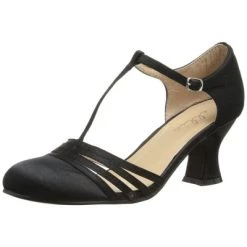Ellie Shoes Lucille Womens Black Costume Shoes