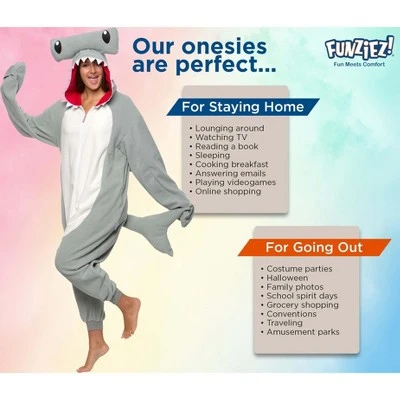 Funziez! Hammerhead Adult Unisex Novelty Union Suit 6 Funziez! Hammerhead Adult Unisex Novelty Union Suit - Image 4