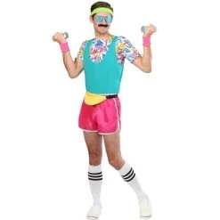 HalloweenCostumes.com Work It Out 80's Costume for Men