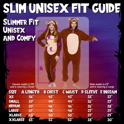 FUNZIEZ! - Monkey Slim Fit Adult Unisex Novelty Union Suit 5 FUNZIEZ! - Monkey Slim Fit Adult Unisex Novelty Union Suit - Image 3