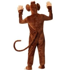 HalloweenCostumes.com Small Men Mens Funky Monkey Costume, Brown/Brown