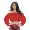 Underwraps Costumes Underwraps Pirate Crop Top Blouse Red Women's Costume -Adult Halloween Costumes Shop GUEST b3239ba2 6e00 4ca0 9f9e 25f51a0a79c6