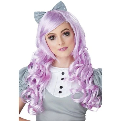 California Costumes Lavender Cosplay Doll Adult Wig 3 California Costumes Lavender Cosplay Doll Adult Wig