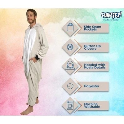 Funziez! Koala Men's Novelty Union Suit 5 Funziez! Koala Men's Novelty Union Suit - Image 3