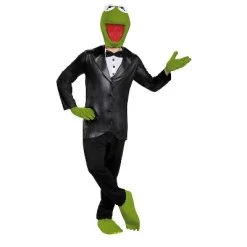 Disguise Mens The Muppets Deluxe Kermit the Frog Costume - Medium - Green