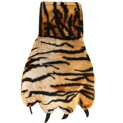 HalloweenCostumes.com One Size Fits Most Tiger Paw Shoe Covers, Black/Brown/Brown