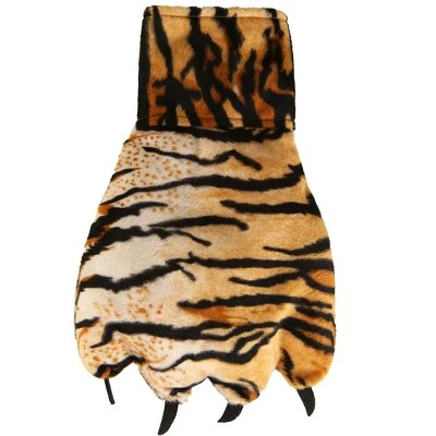 HalloweenCostumes.com One Size Fits Most Tiger Paw Shoe Covers, Black/Brown/Brown 3 HalloweenCostumes.com One Size Fits Most Tiger Paw Shoe Covers, Black/Brown/Brown