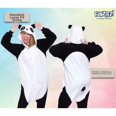 FUNZIEZ! - Panda Adult Unisex Novelty Union Suit 4 FUNZIEZ! - Panda Adult Unisex Novelty Union Suit - Image 2