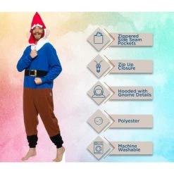 FUNZIEZ! - Garden Gnome Slim Fit Adult Unisex Novelty Union Suit 9 FUNZIEZ! - Garden Gnome Slim Fit Adult Unisex Novelty Union Suit -Adult Halloween Costumes Shop GUEST ba68aab3 4907 498e 8d3e 0faf6ef6681f