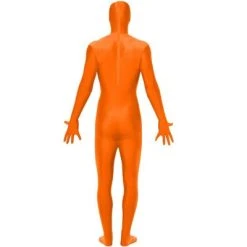 Smiffy's Smiffy Second Skin Suit Men's Costume (Orange)