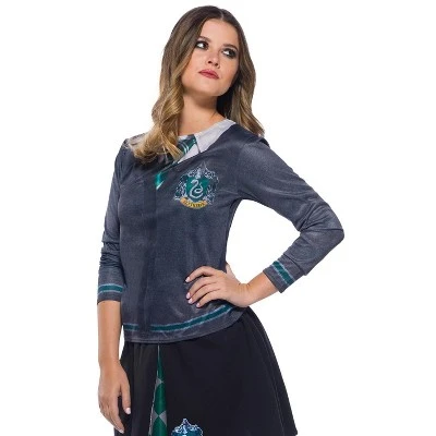 Harry Potter Slytherin Printed Top Adult Costume, Small 3 Harry Potter Slytherin Printed Top Adult Costume, Small