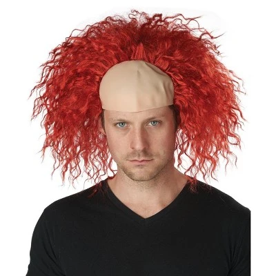 California Costumes Clown Pattern Baldness Bald Cap Adult Wig (Red) 3 California Costumes Clown Pattern Baldness Bald Cap Adult Wig (Red)