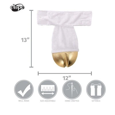 HalloweenCostumes.com One Size Fits Most Unicorn Costume Back Gold Hooves, White/Brown 4 HalloweenCostumes.com One Size Fits Most Unicorn Costume Back Gold Hooves, White/Brown - Image 2