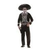 Halloween Express Underwraps Mens Day of the Dead Mariachi Costume - One Size Fits Most - Black