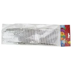 Northlight 18" Silver Sequined Halloween Gloves Costume Accessory