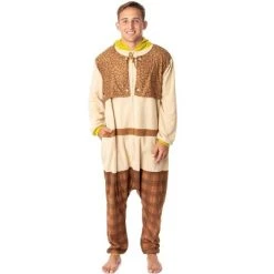 INTIMO DreamWorks Shrek Mens' Movie Film Costume Footless Sleep Union Suit Multicolored -Adult Halloween Costumes Shop GUEST c538322b c89c 4a48 9707 9ccc5b755d8f