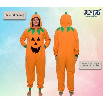 Funziez! Halloween Jack O Lantern Pumpkin Adult Unisex Novelty Union Suit 4 Funziez! Halloween Jack O Lantern Pumpkin Adult Unisex Novelty Union Suit - Image 2