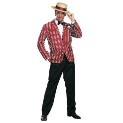 Disguise Halloween Express Men's Good Time Charlie Costume - Size Large - Red