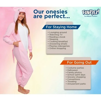Funziez! Pig Slim Fit Women's Novelty Union Suit 6 Funziez! Pig Slim Fit Women's Novelty Union Suit - Image 4