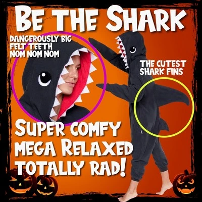 Funziez! Shark Adult Unisex Novelty Union Suit 4 Funziez! Shark Adult Unisex Novelty Union Suit - Image 2