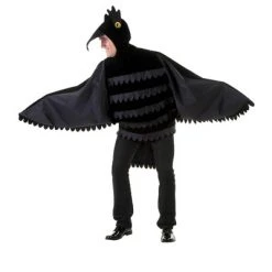 HalloweenCostumes.com X Large Adult Crow Costume, Black